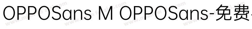 OPPOSans M OPPOSans字体转换